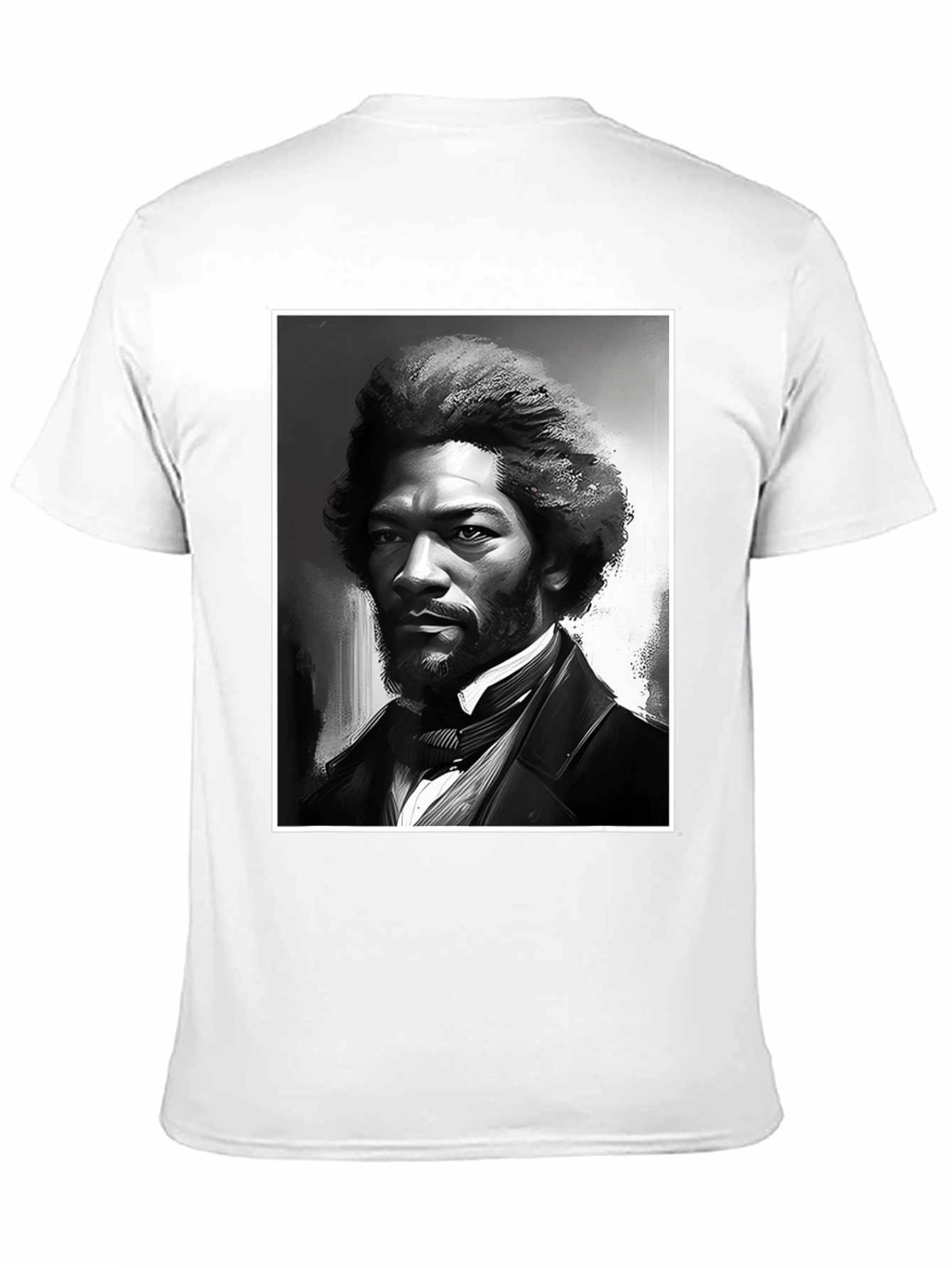 Frederick Douglass Portrait Black T-Shirt