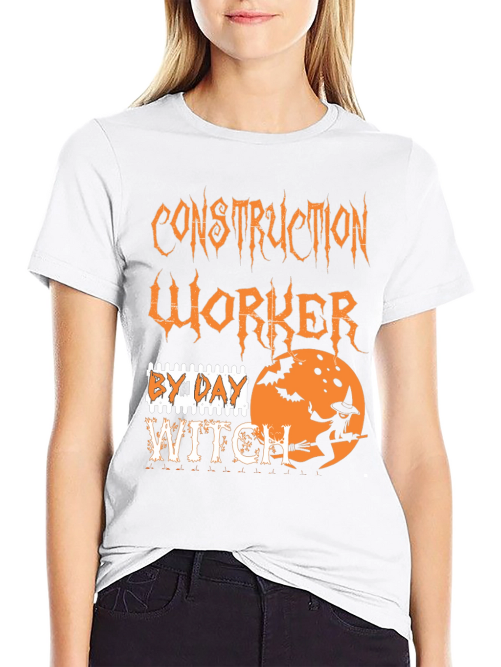 Construction Worker By Day Witch T-Shirt