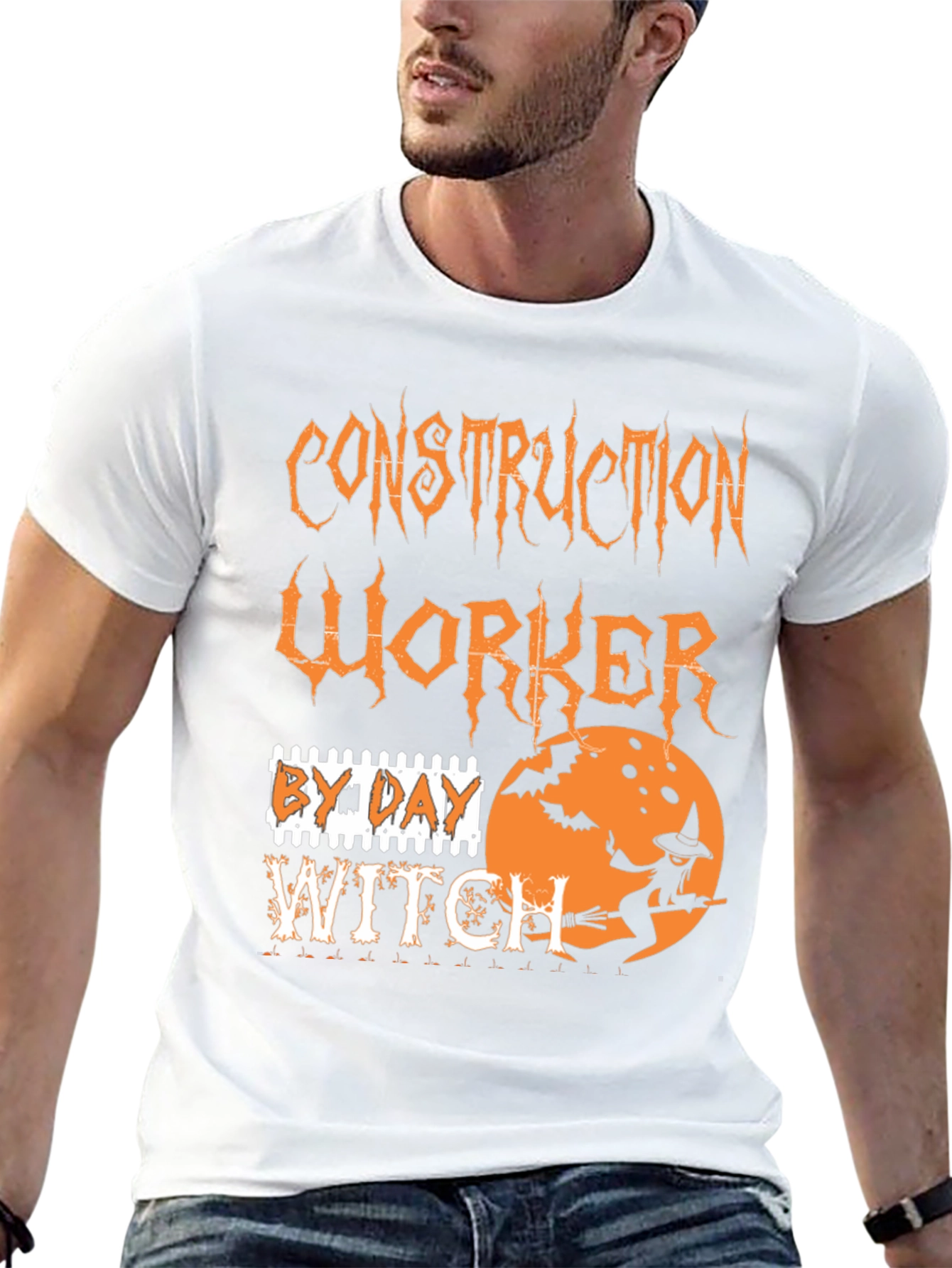 Construction Worker By Day Witch T-Shirt