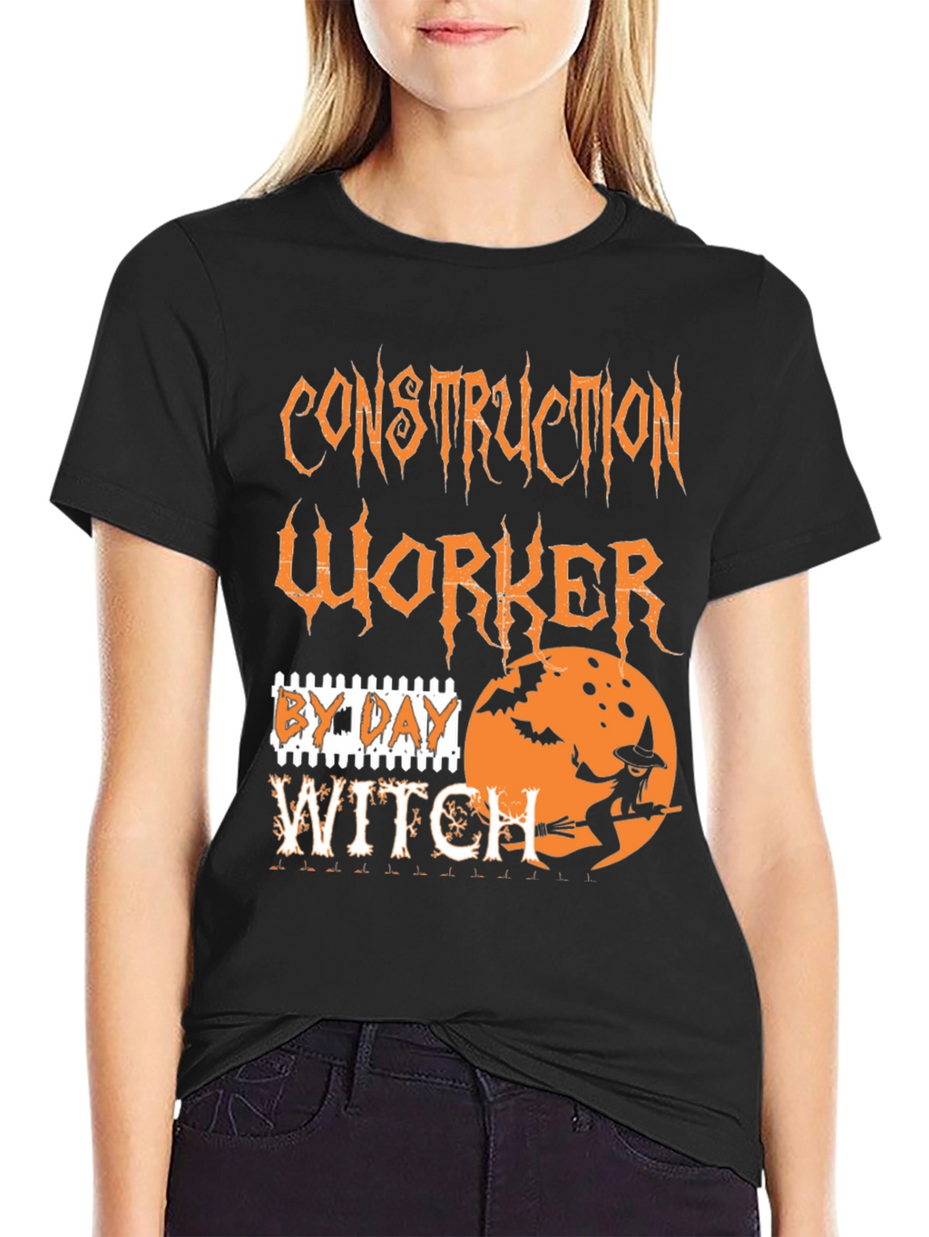 Construction Worker By Day Witch T-Shirt