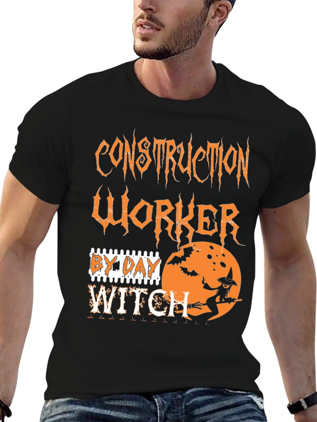 Construction Worker By Day Witch T-Shirt