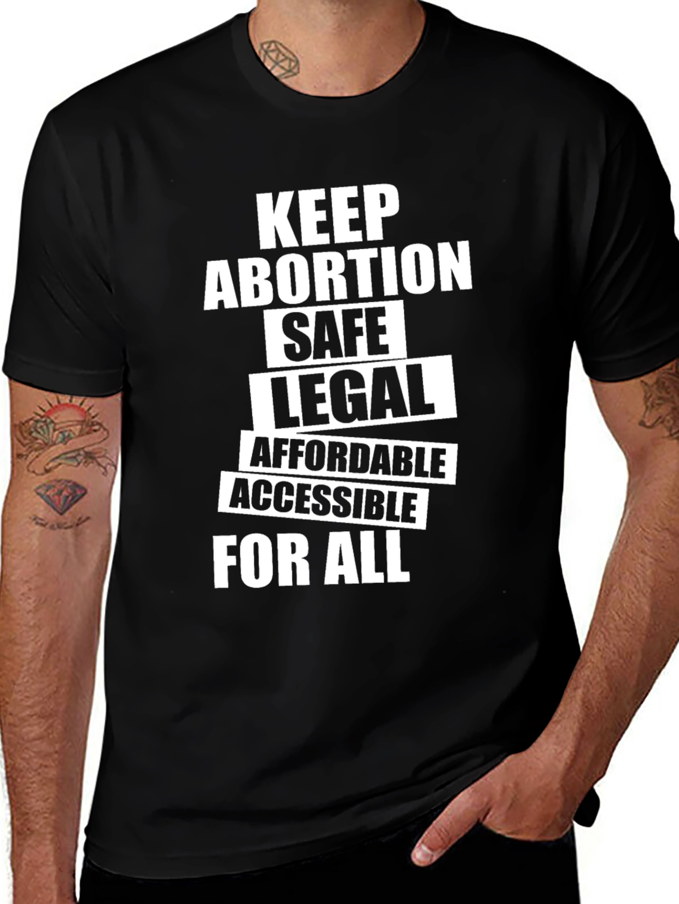Keep Abortion Safe Legal Affordable Accessible T-Shirt