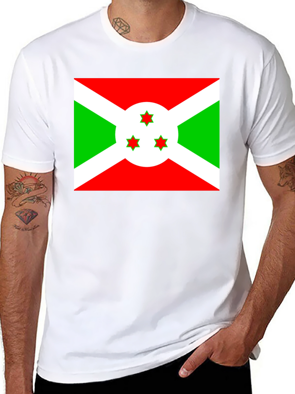 Burundi Flag Graphic T-Shirt