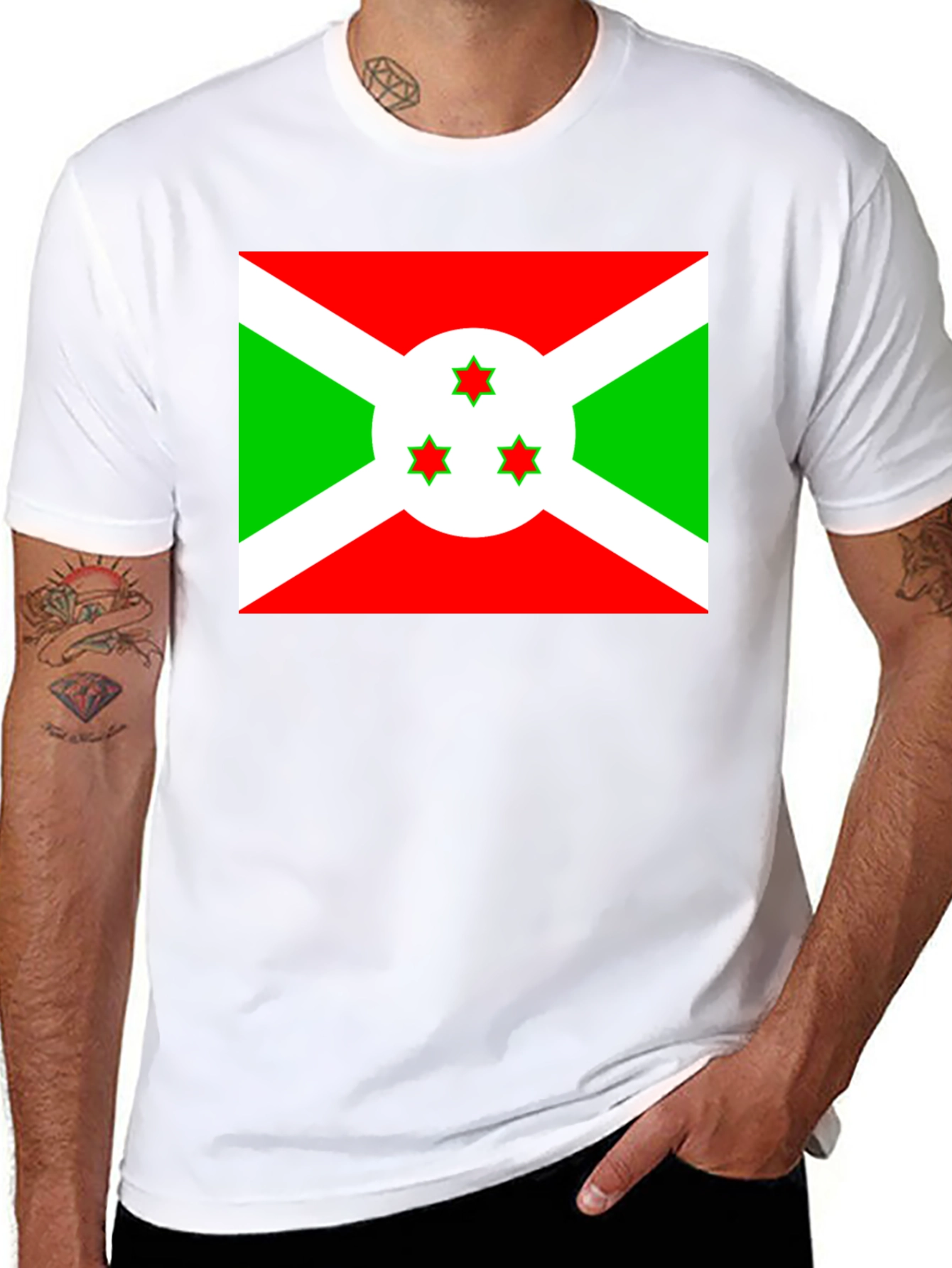 Burundi Flag Graphic T-Shirt