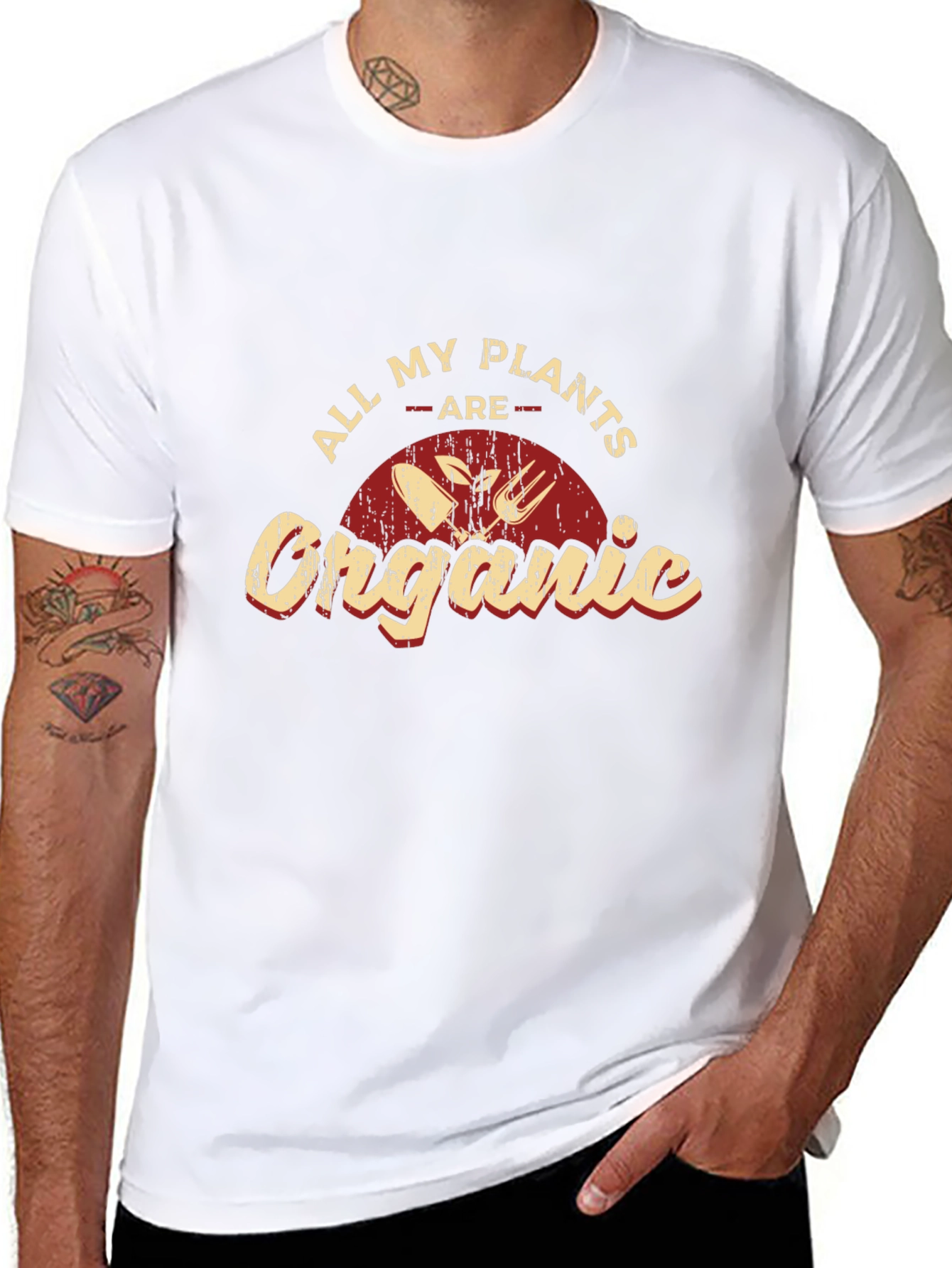Organic Plants Graphic Tee - Garden Lovers T-Shirt