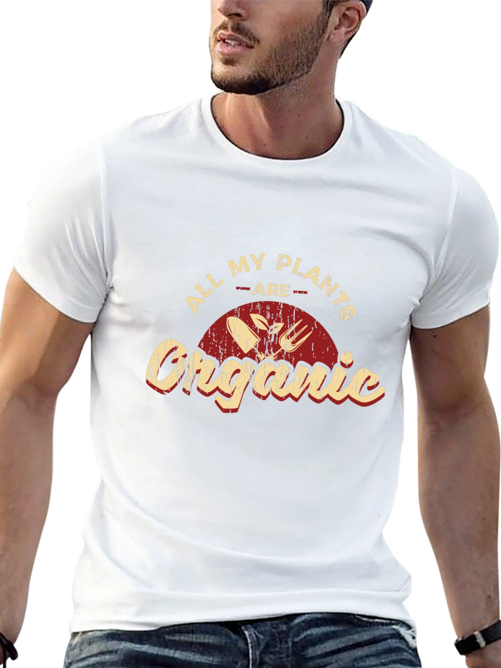 Organic Plants Graphic Tee - Garden Lovers T-Shirt