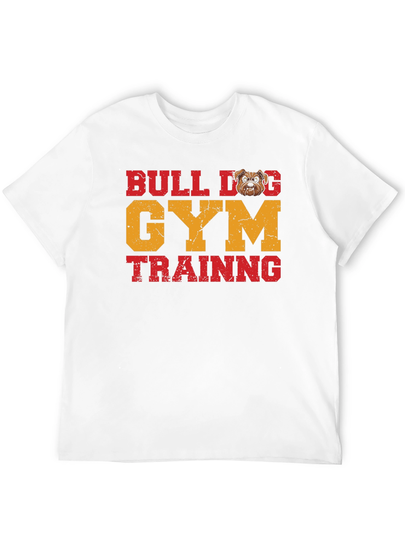 Bulldog Gym Training Graphic T-Shirt