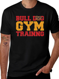 Bulldog Gym Training Graphic T-Shirt