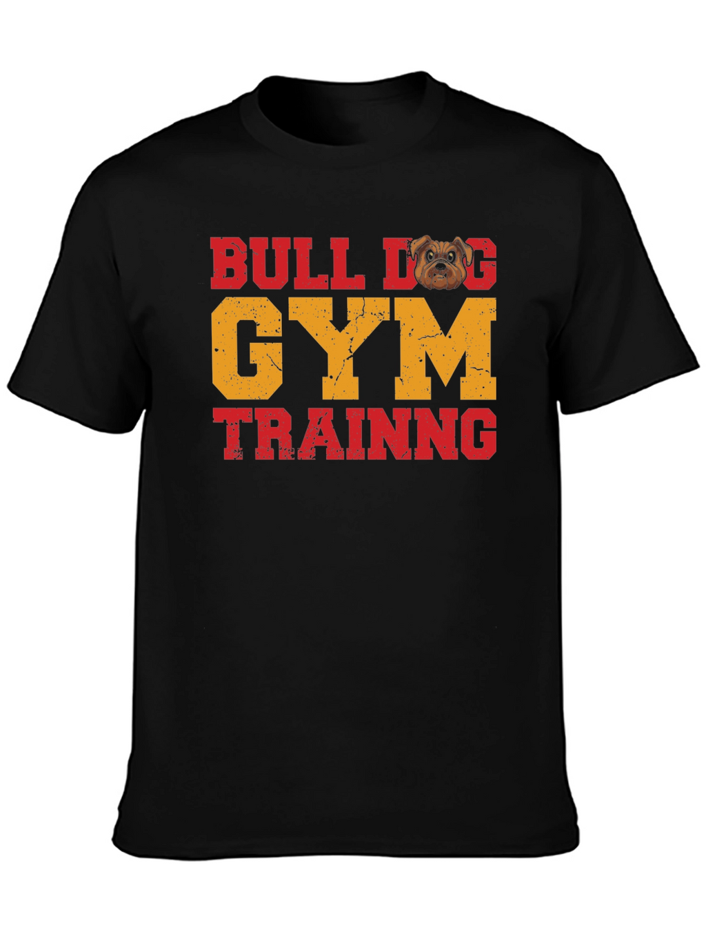 Bulldog Gym Training Graphic T-Shirt