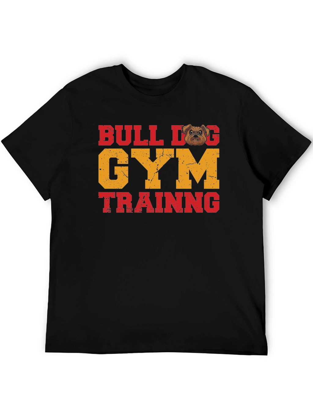 Bulldog Gym Training Graphic T-Shirt