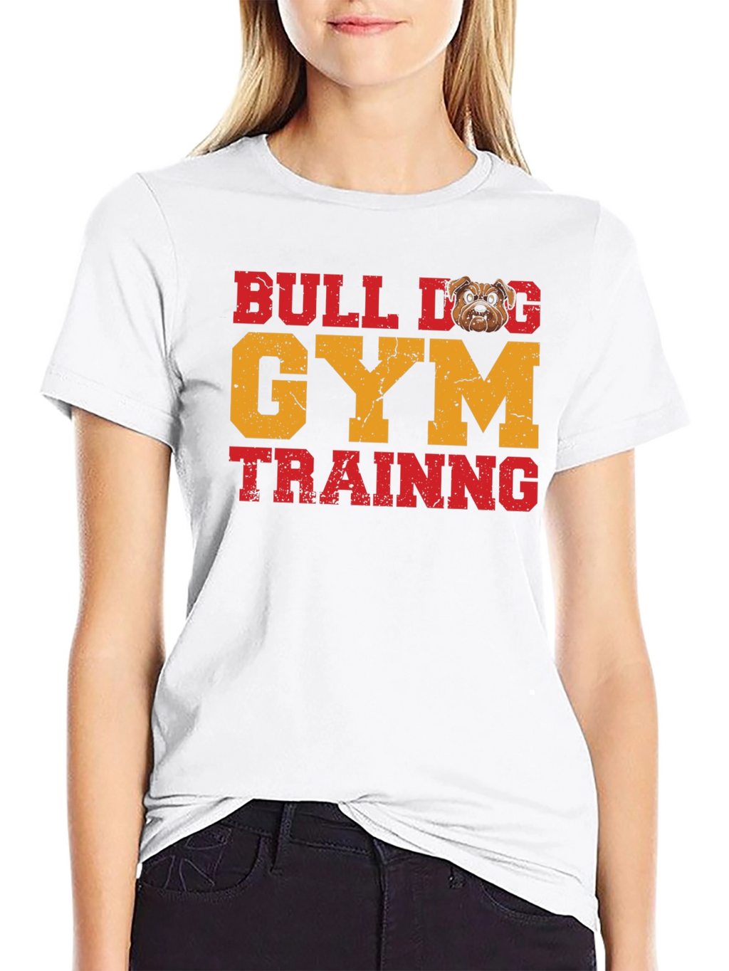 Bulldog Gym Training Graphic T-Shirt