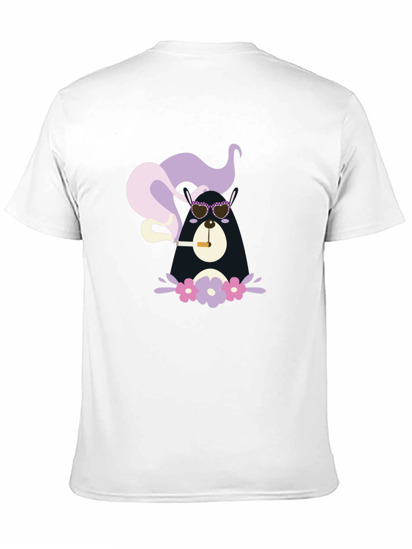 Cool Bear Smoker Graphic Tee - Unisex Black T-Shirt
