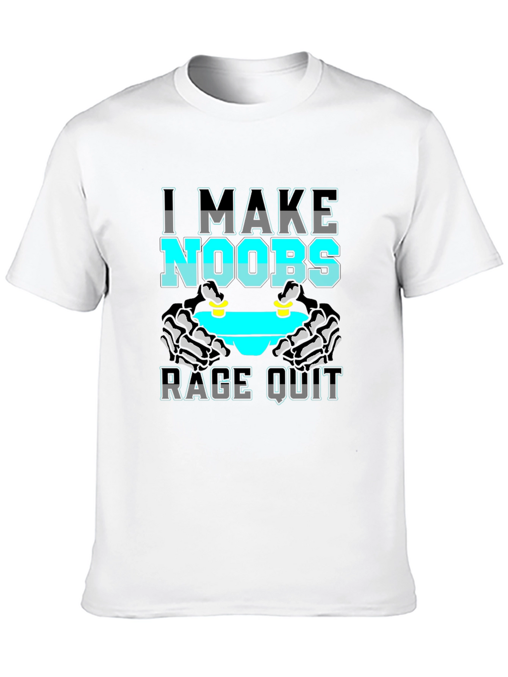 I Make Noobs Rage Quit Black T-Shirt