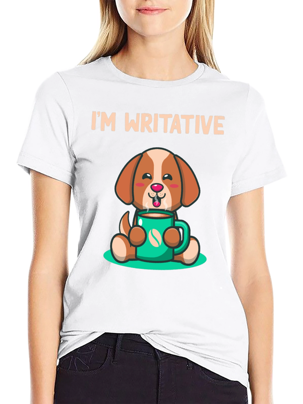 Im Writative Coffee Dog T-Shirt