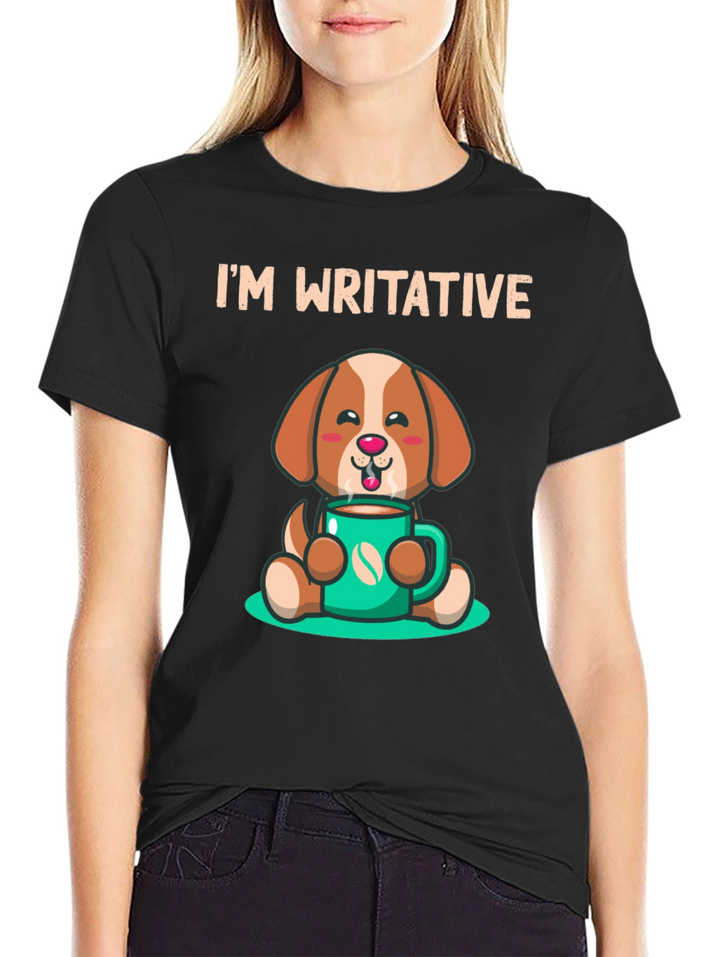 Im Writative Coffee Dog T-Shirt
