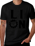 Lion Graphic T-Shirt - Fun Animal Tee