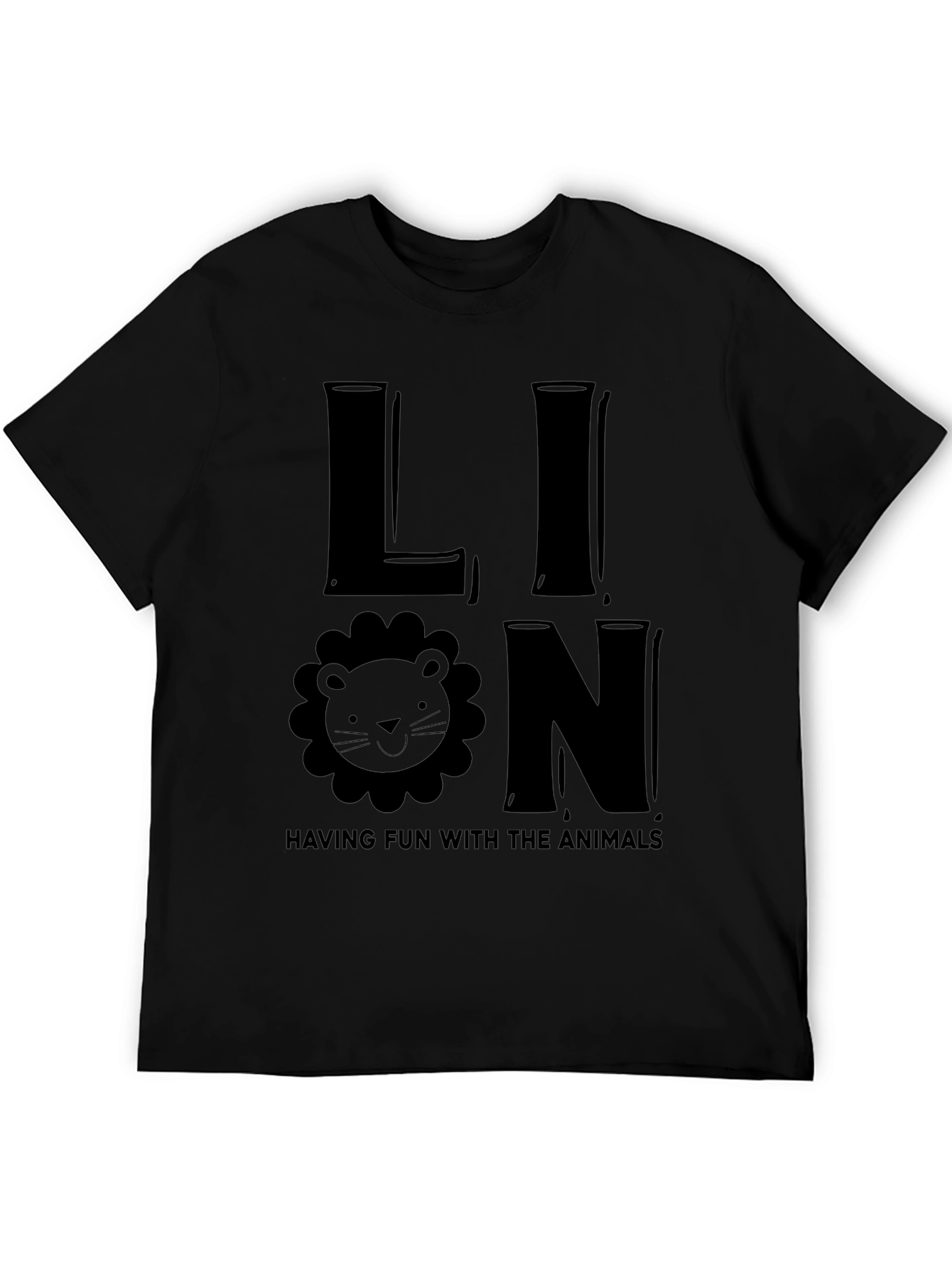 Lion Graphic T-Shirt - Fun Animal Tee