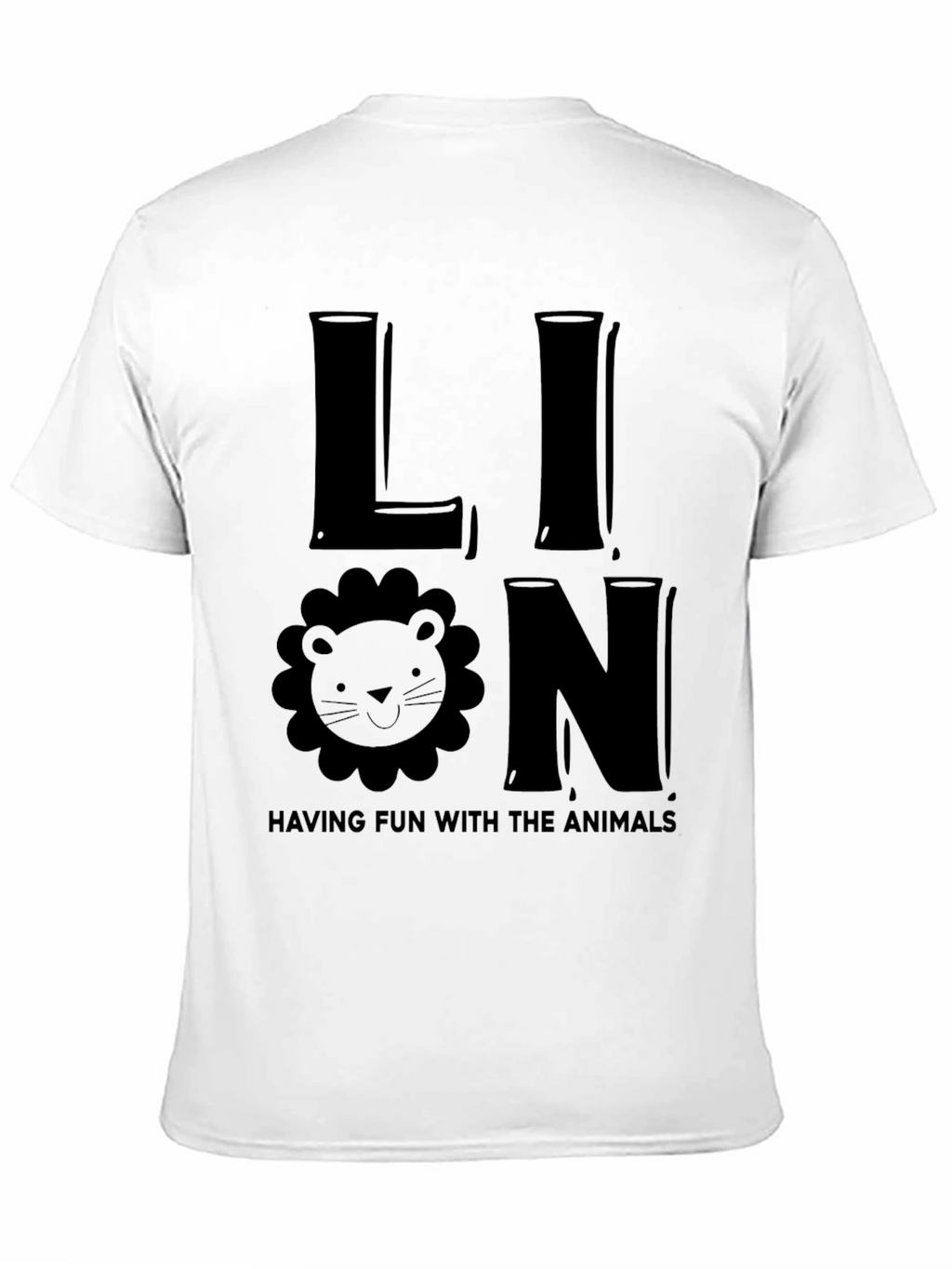 Lion Graphic T-Shirt - Fun Animal Tee
