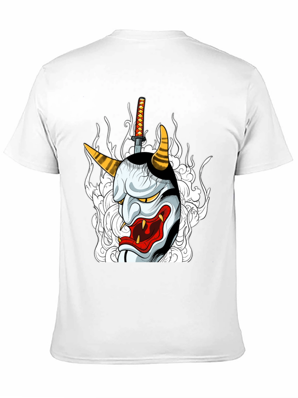 Hannya Mask Graphic Tee - Black T-Shirt