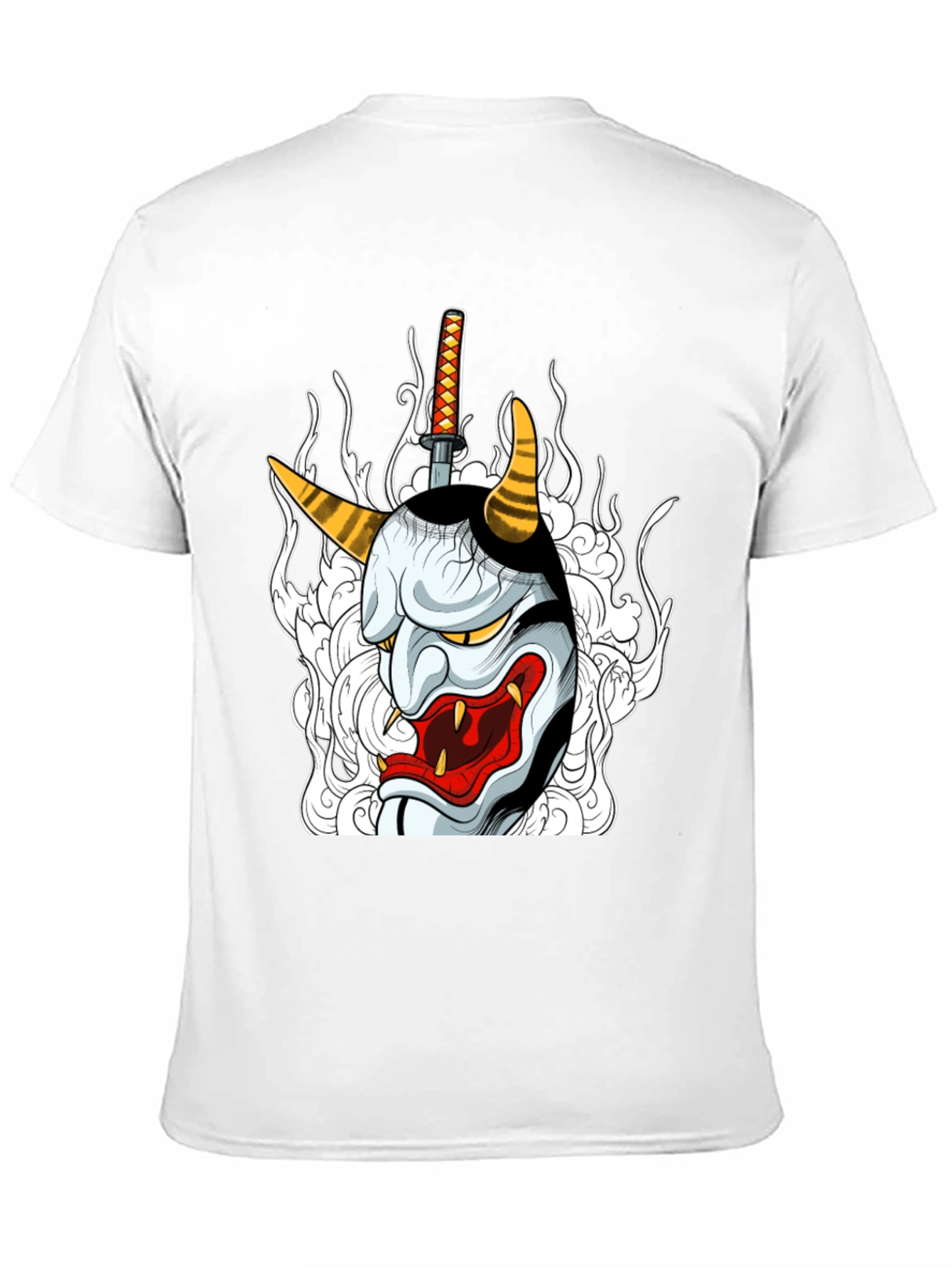 Hannya Mask Graphic Tee - Black T-Shirt