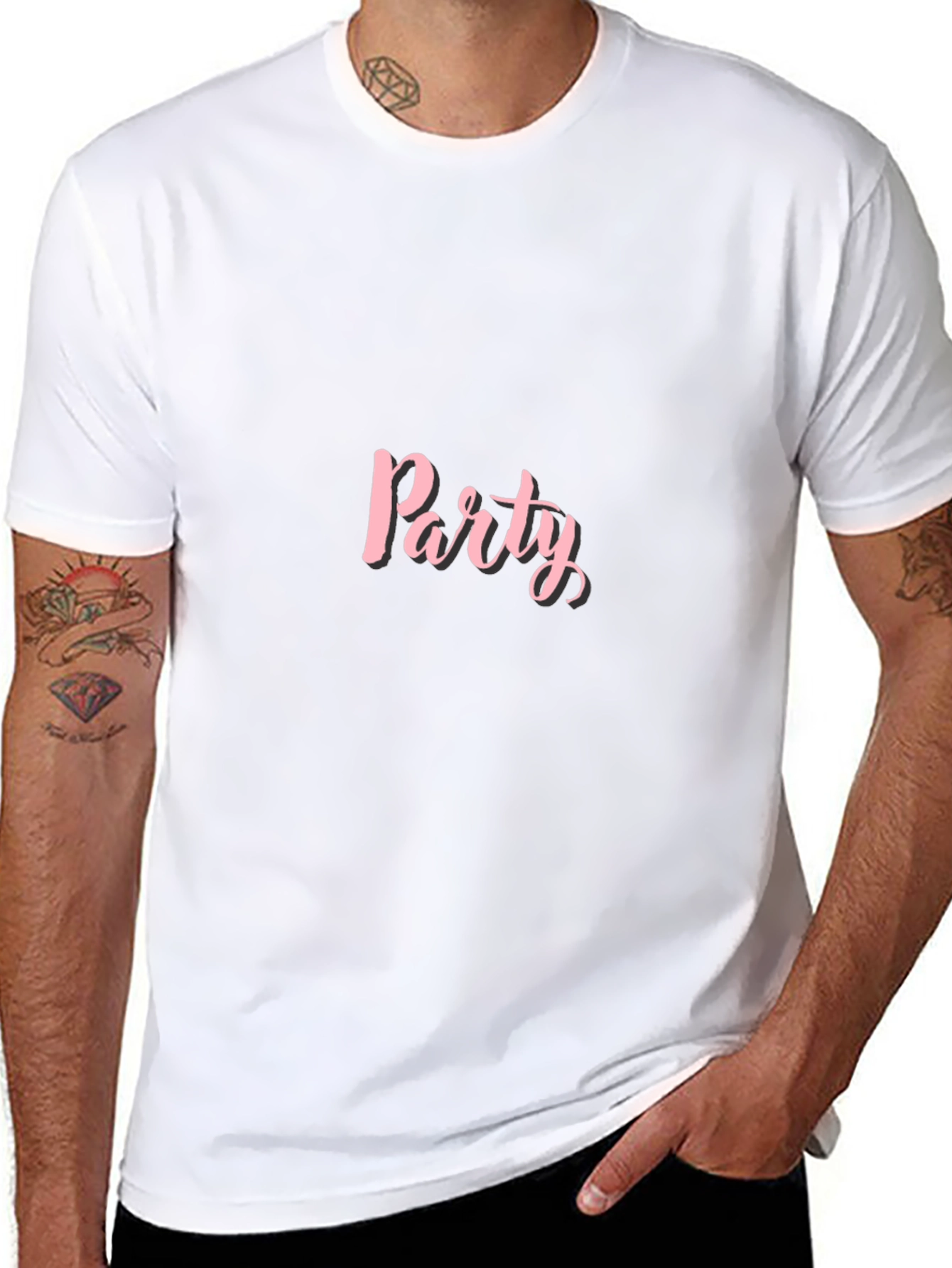 Party T-Shirt - Stylish Black Tee