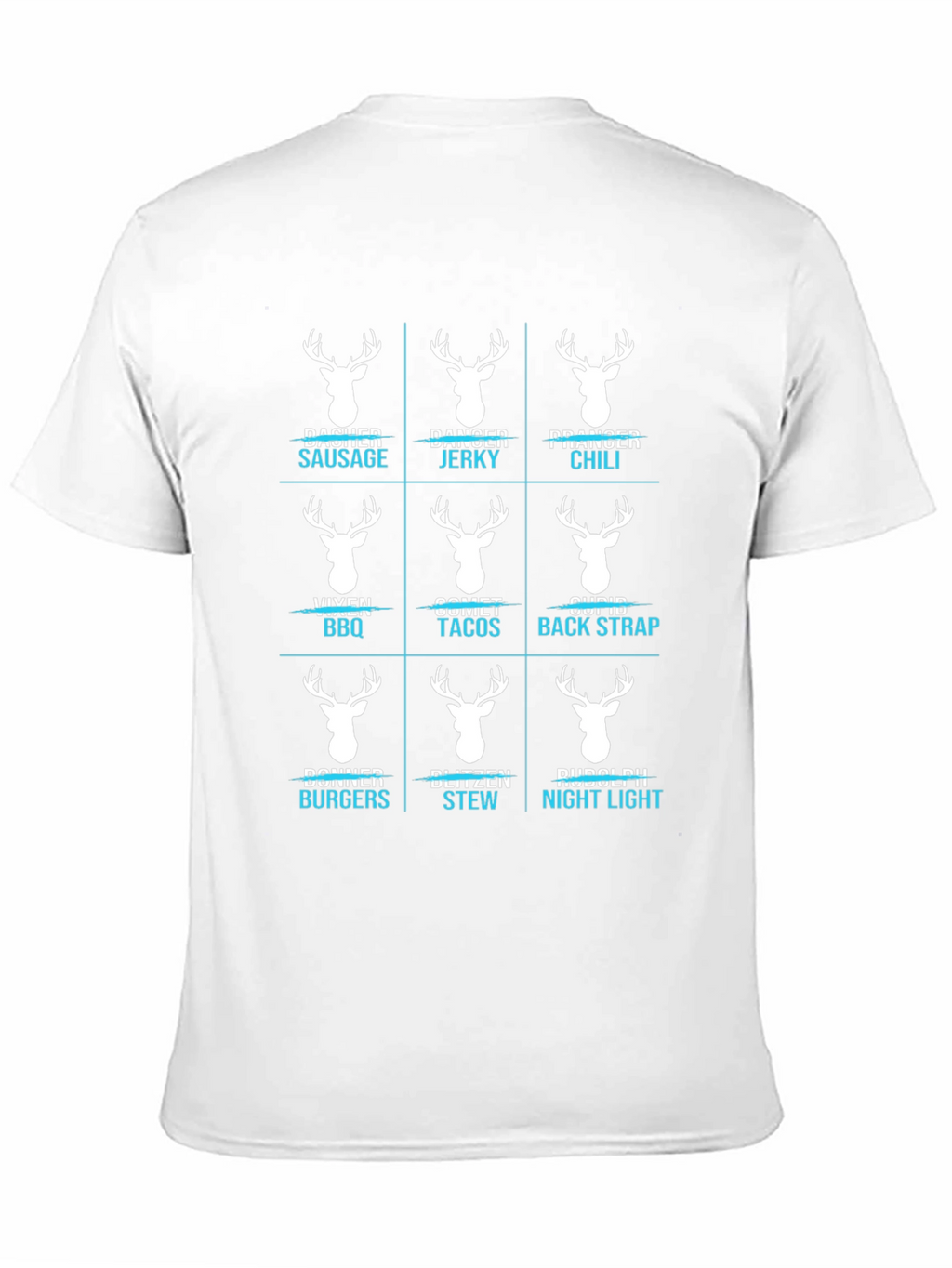 Funny Reindeer Meat Cuts T-Shirt