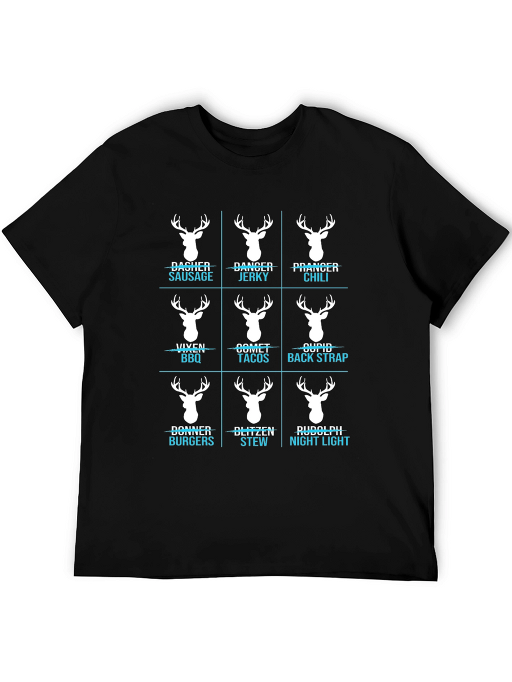 Funny Reindeer Meat Cuts T-Shirt