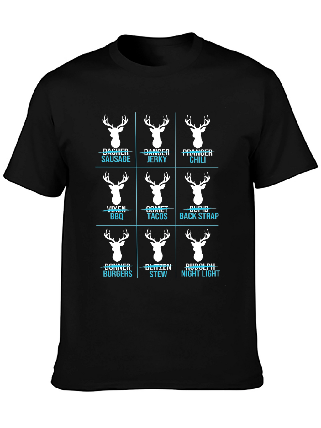 Funny Reindeer Meat Cuts T-Shirt