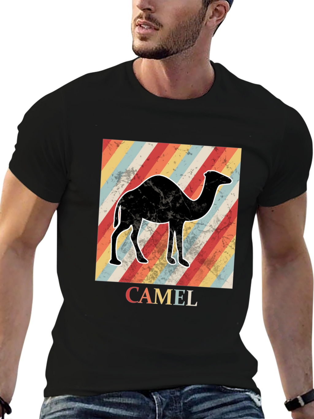 Retro Camel Graphic T-Shirt