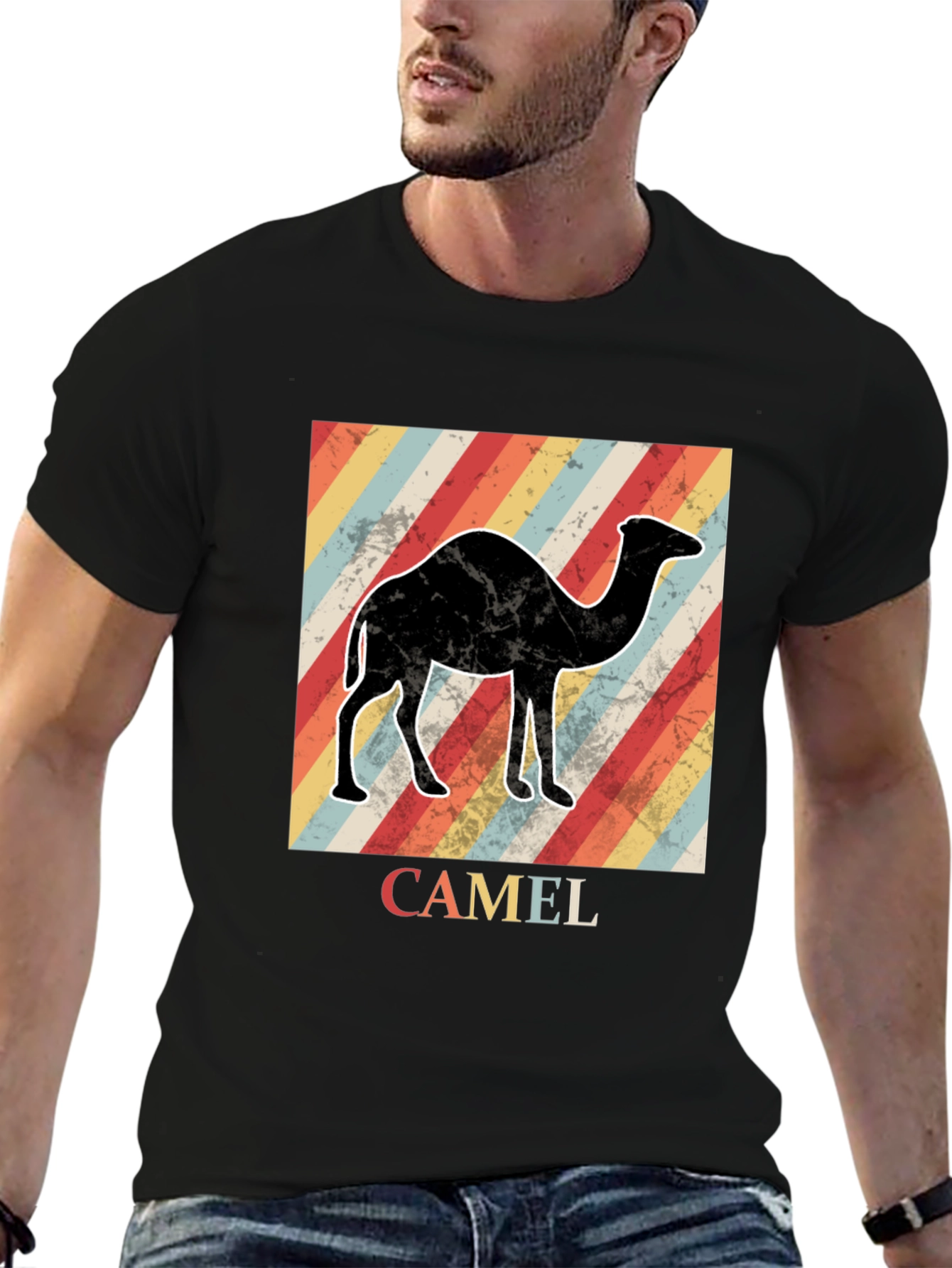 Retro Camel Graphic T-Shirt