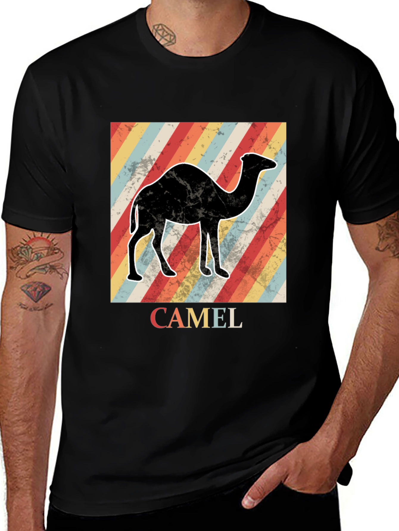 Retro Camel Graphic T-Shirt