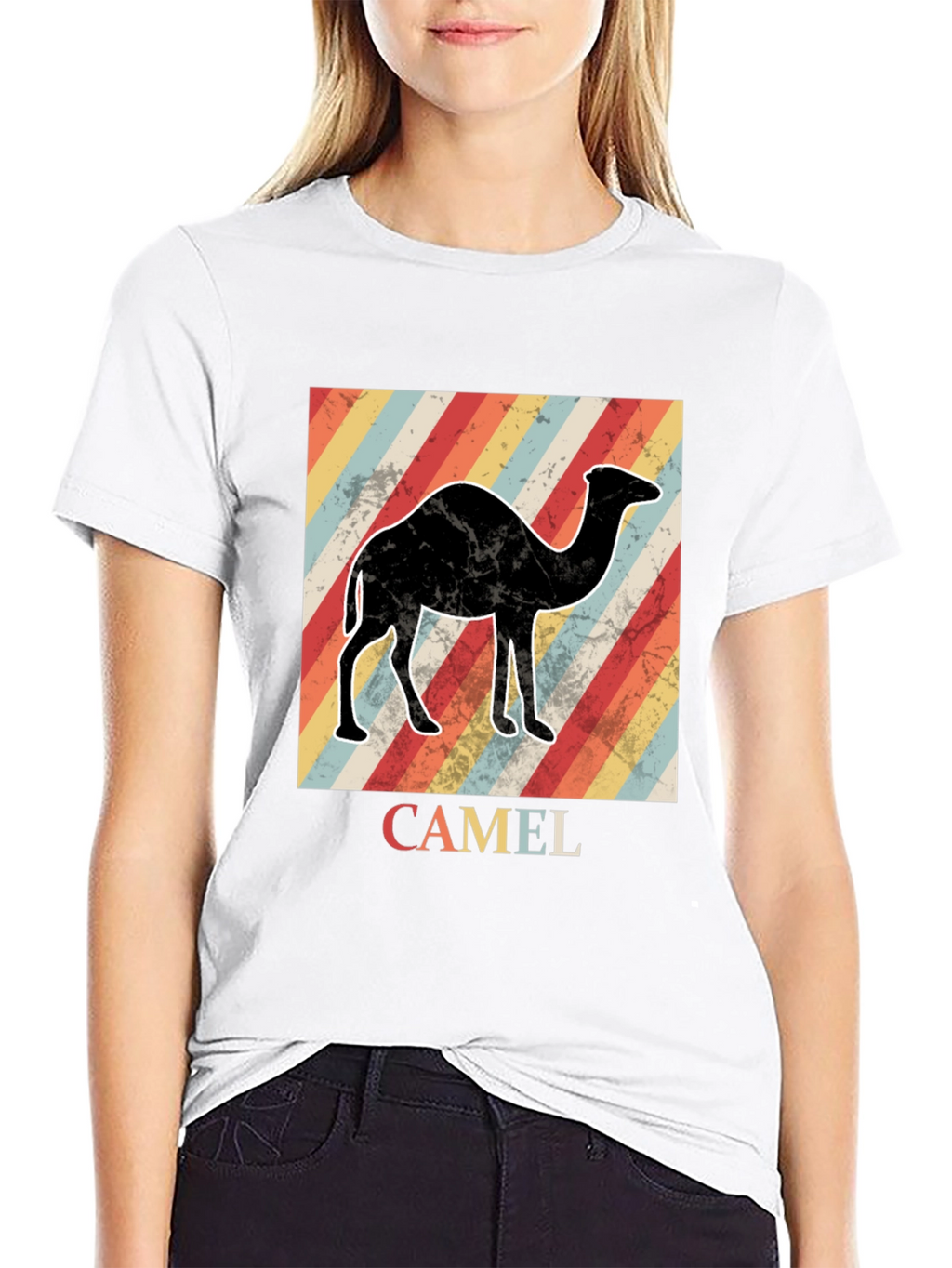 Retro Camel Graphic T-Shirt