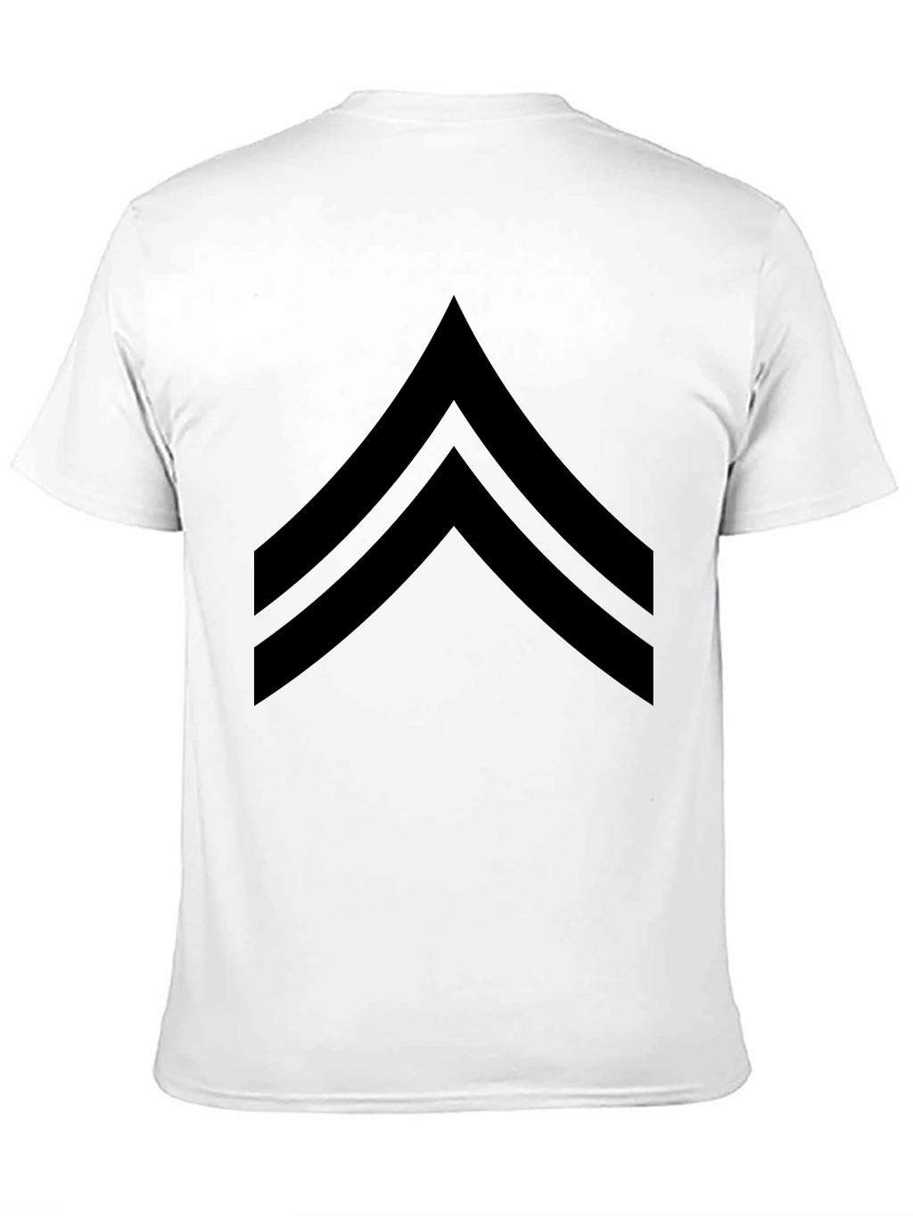 Black Chevron Graphic Tee - Casual Style