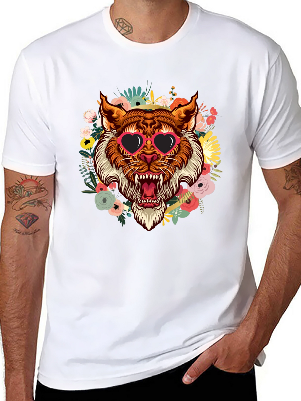 Tiger Floral T-Shirt