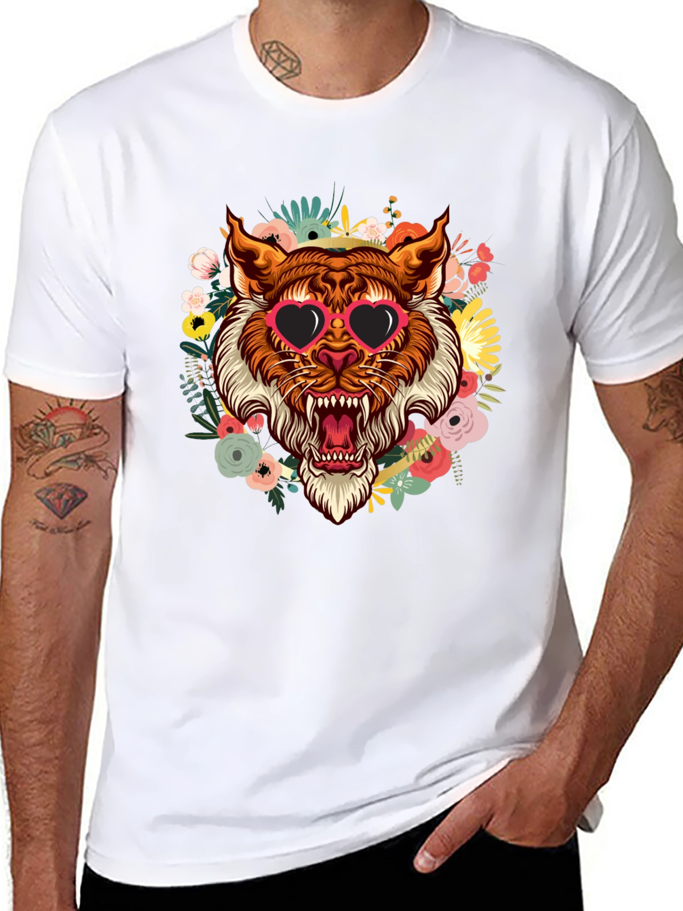 Tiger Floral T-Shirt