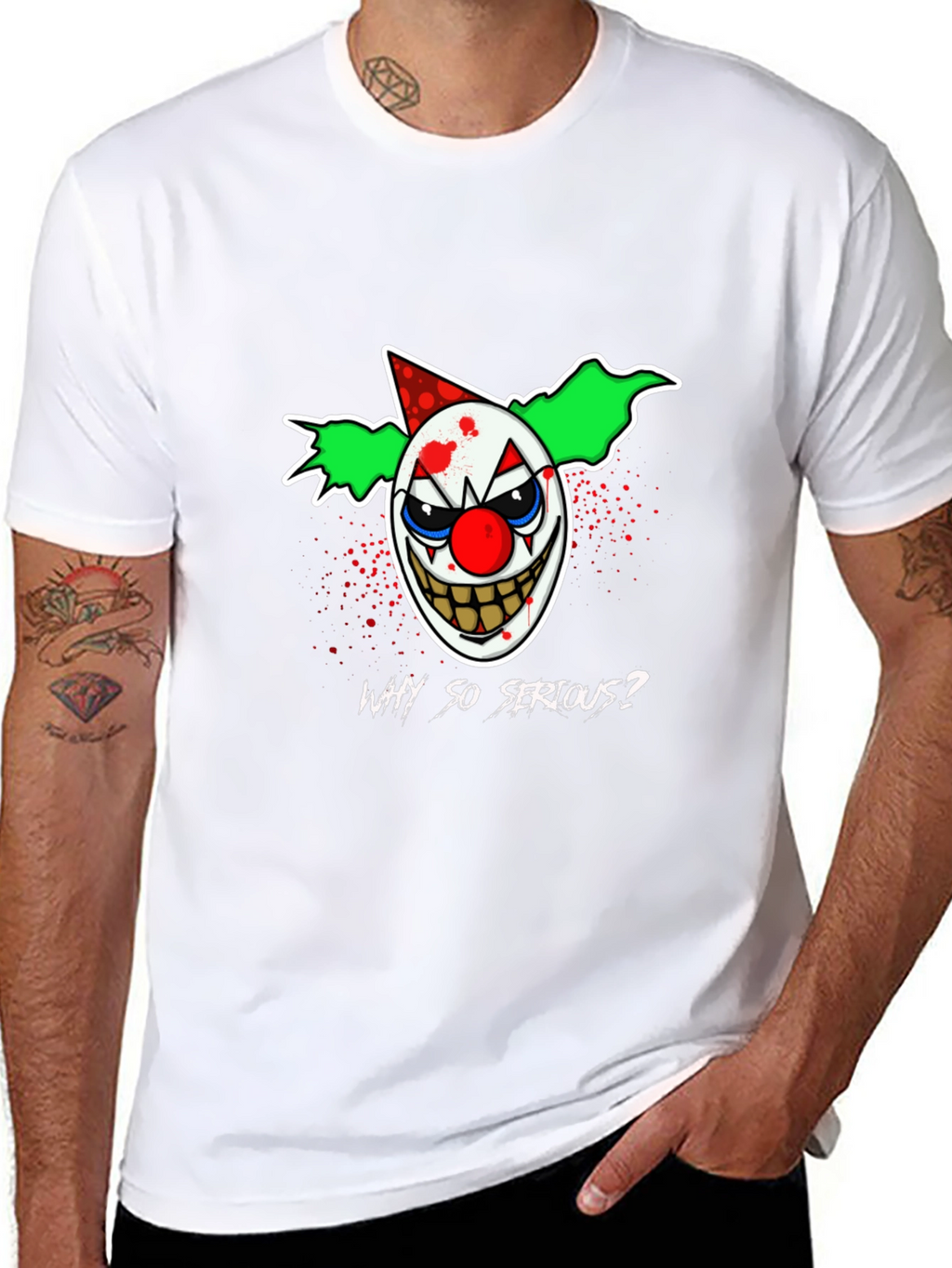Why So Serious? Clown Graphic T-Shirt