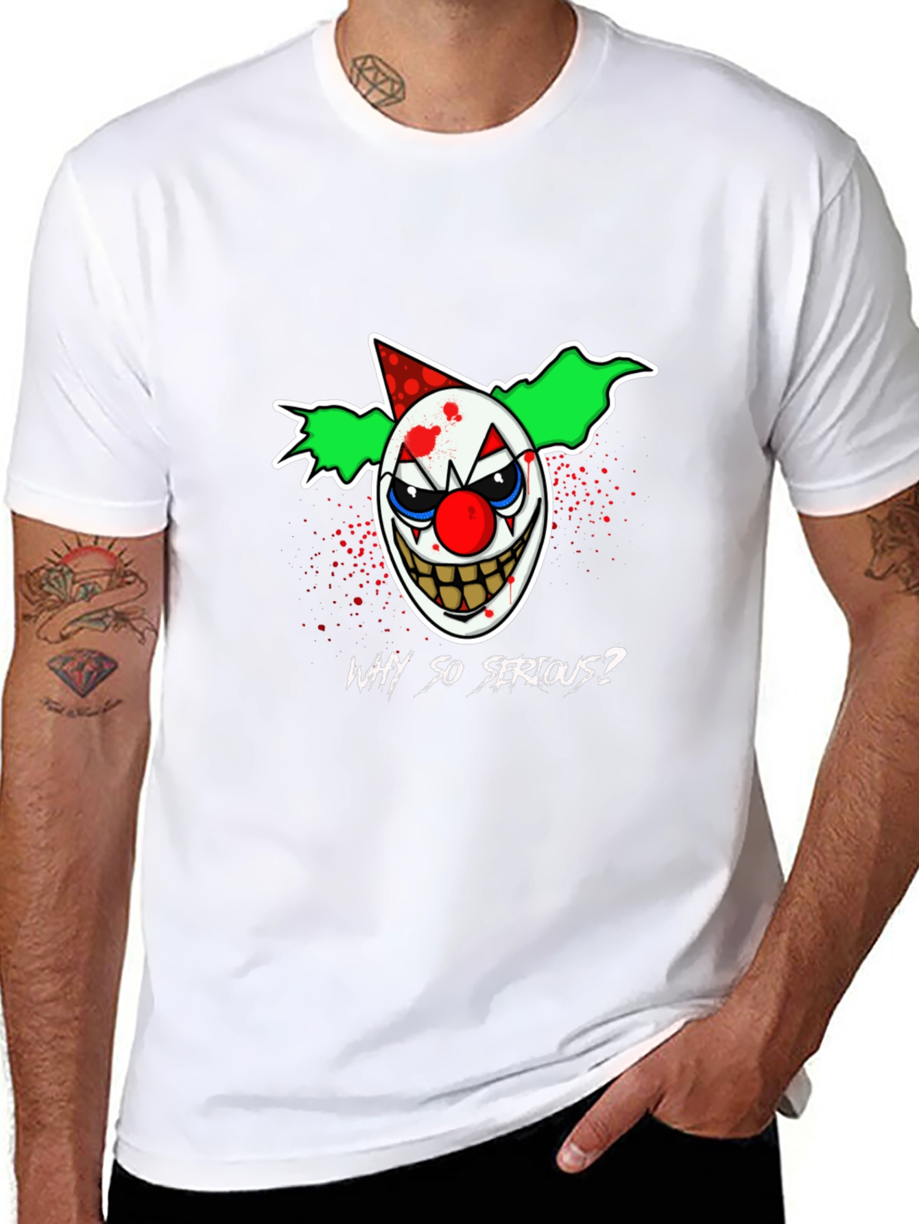 Why So Serious? Clown Graphic T-Shirt