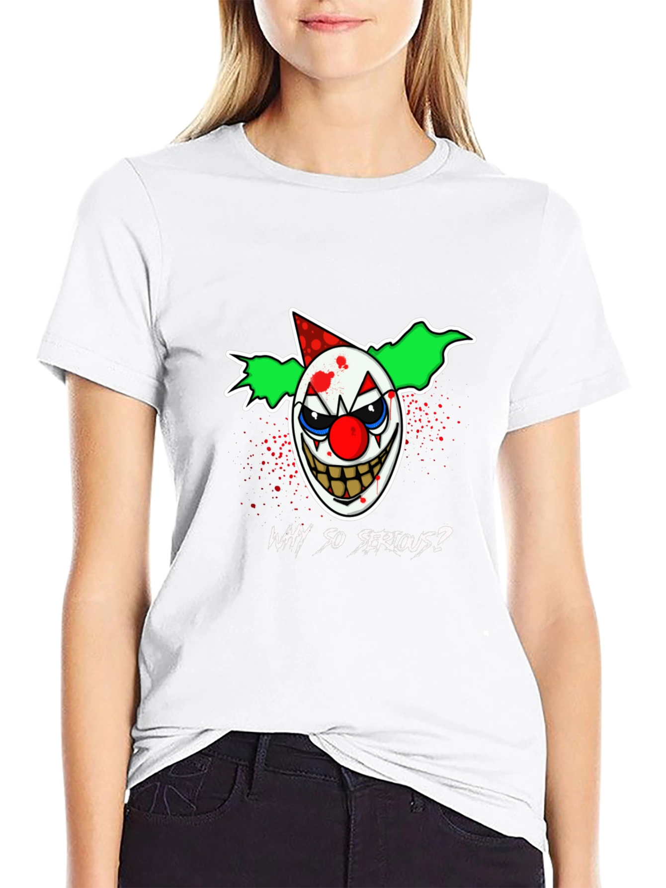 Why So Serious? Clown Graphic T-Shirt