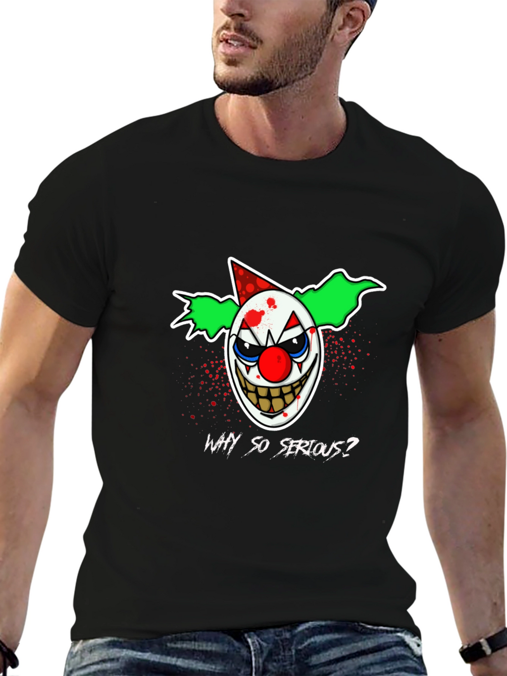 Why So Serious? Clown Graphic T-Shirt