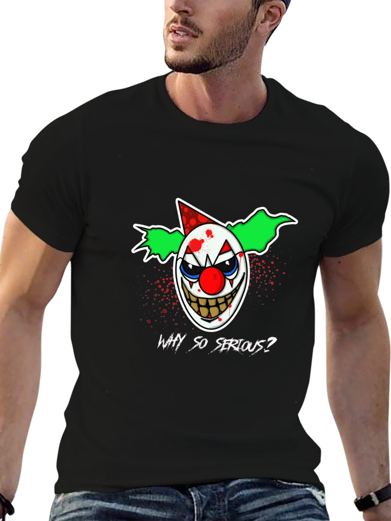 Why So Serious? Clown Graphic T-Shirt