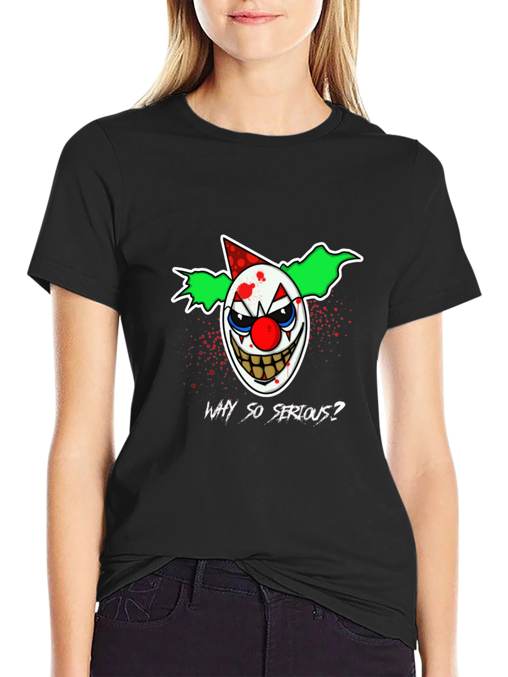 Why So Serious? Clown Graphic T-Shirt