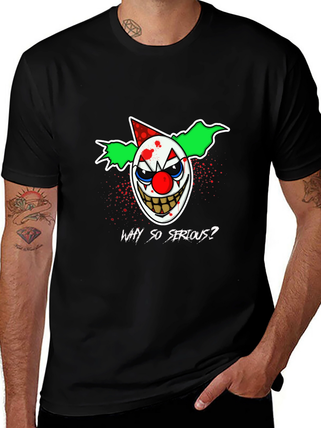Why So Serious? Clown Graphic T-Shirt