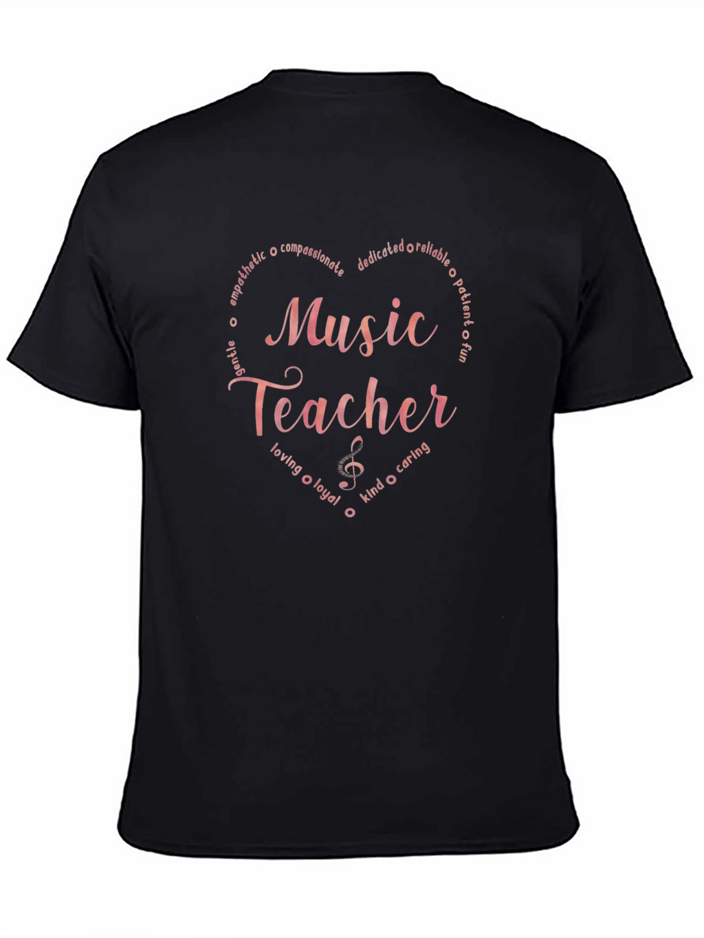Music Teacher Heart Graphic Tee - Soft & Stylish