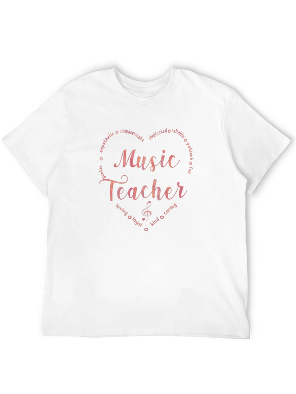 Music Teacher Heart Graphic Tee - Soft & Stylish