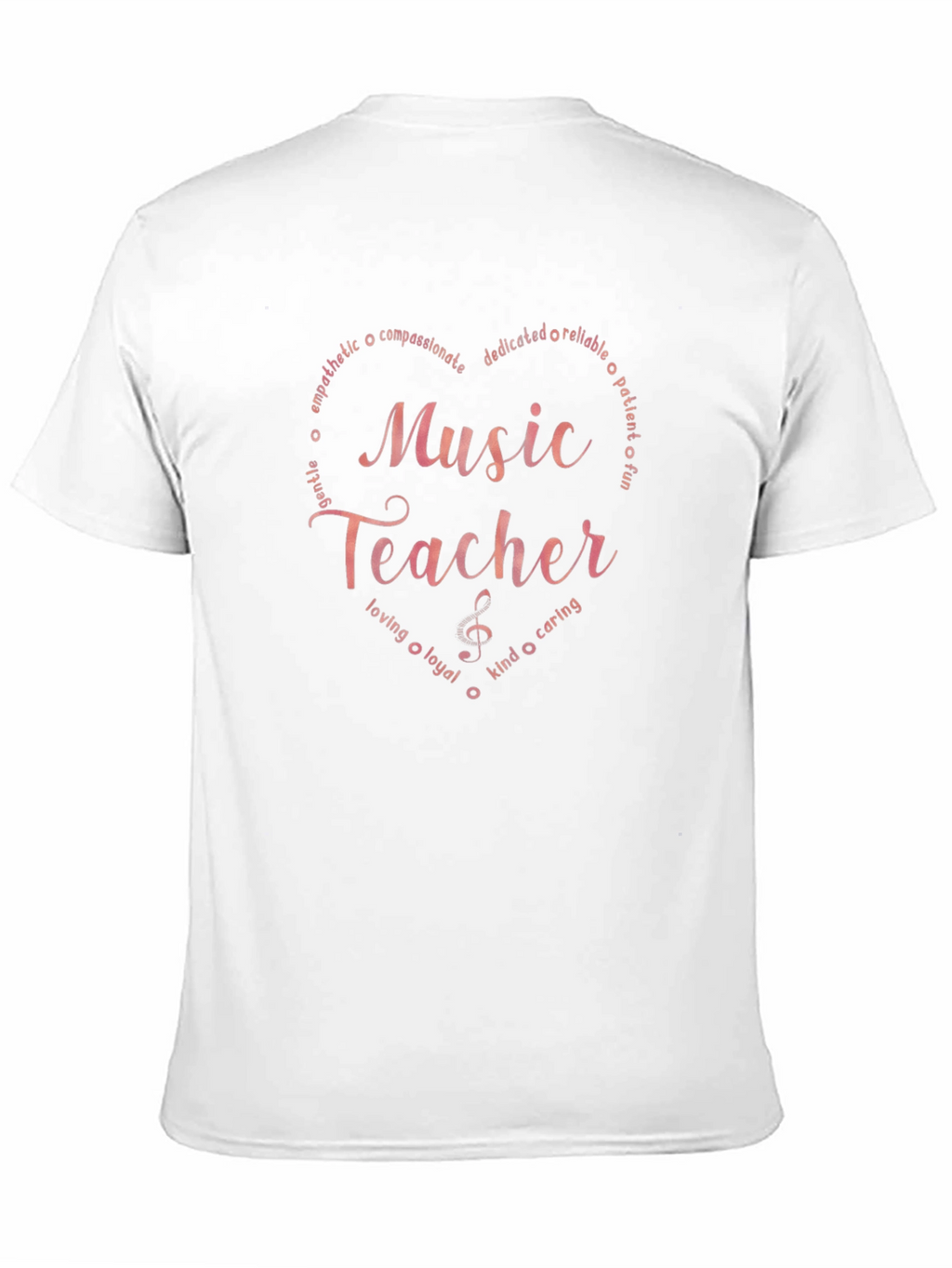 Music Teacher Heart Graphic Tee - Soft & Stylish