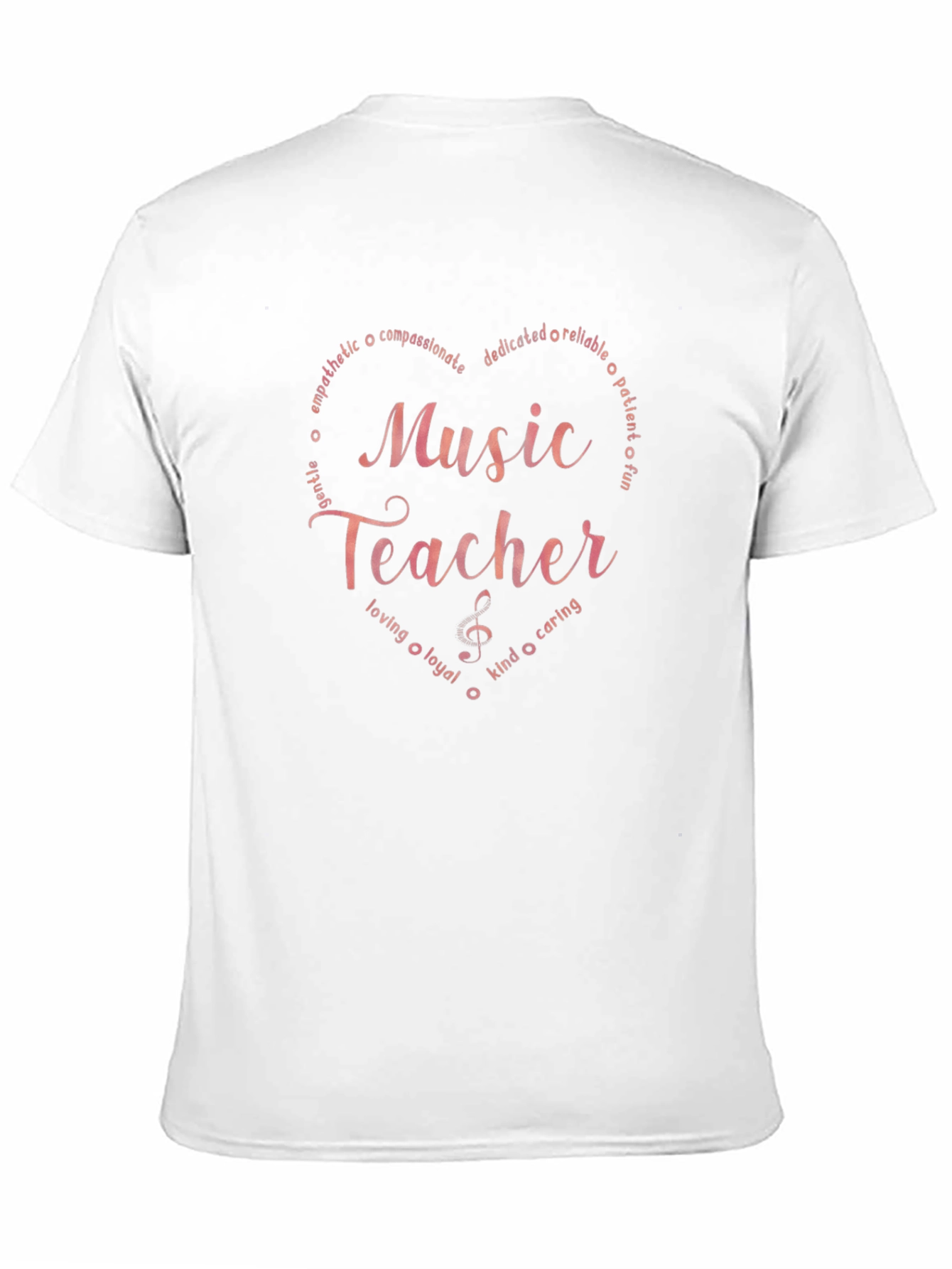 Music Teacher Heart Graphic Tee - Soft & Stylish
