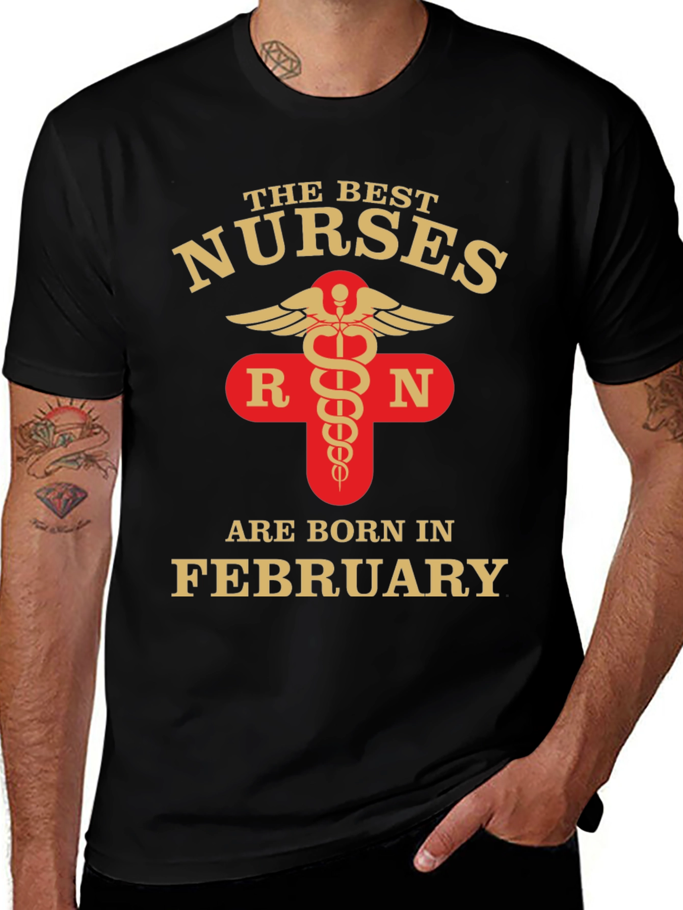 Best Nurses Born in February T-Shirt