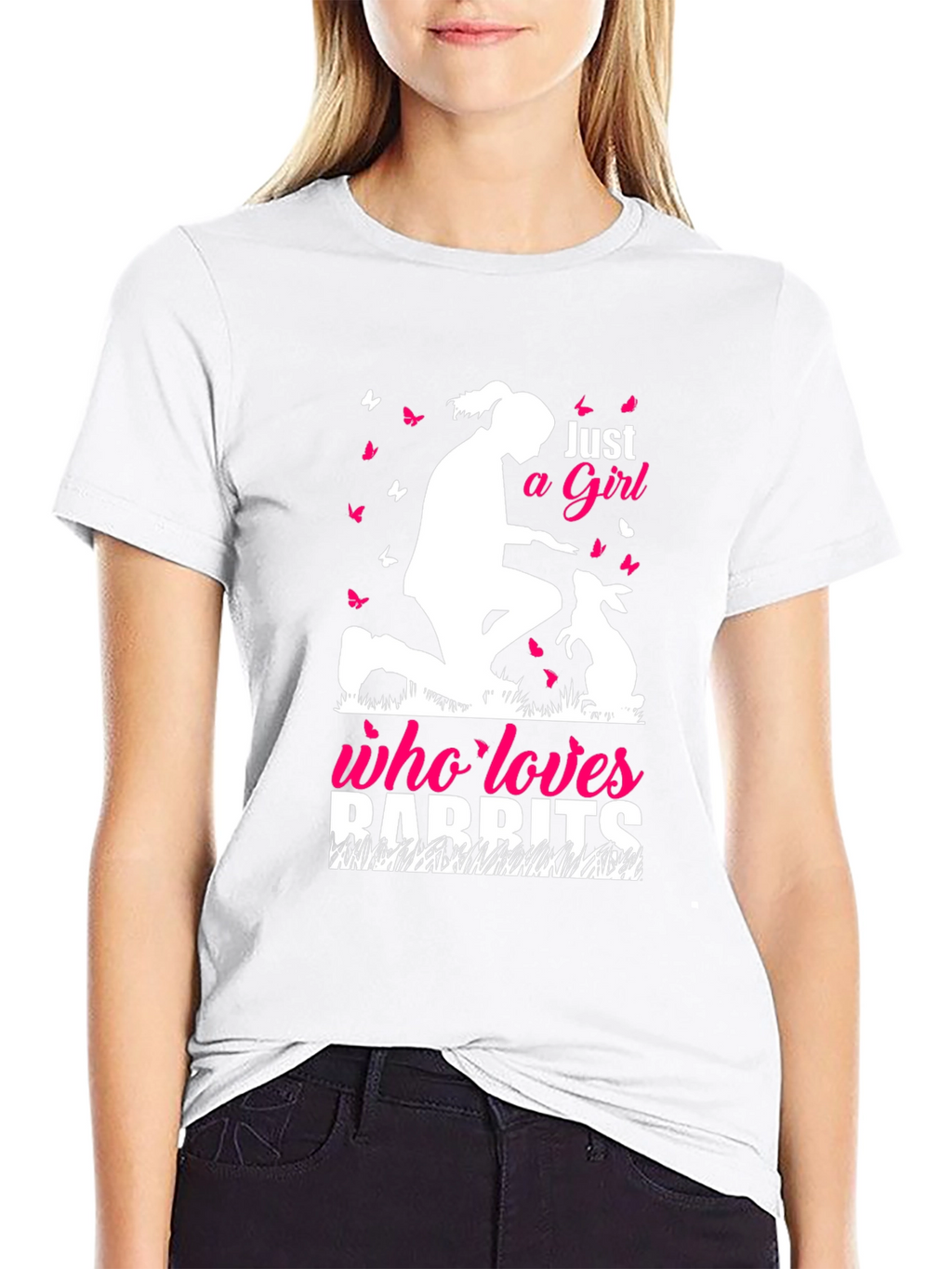 Just a Girl Who Loves Rabbits T-Shirt