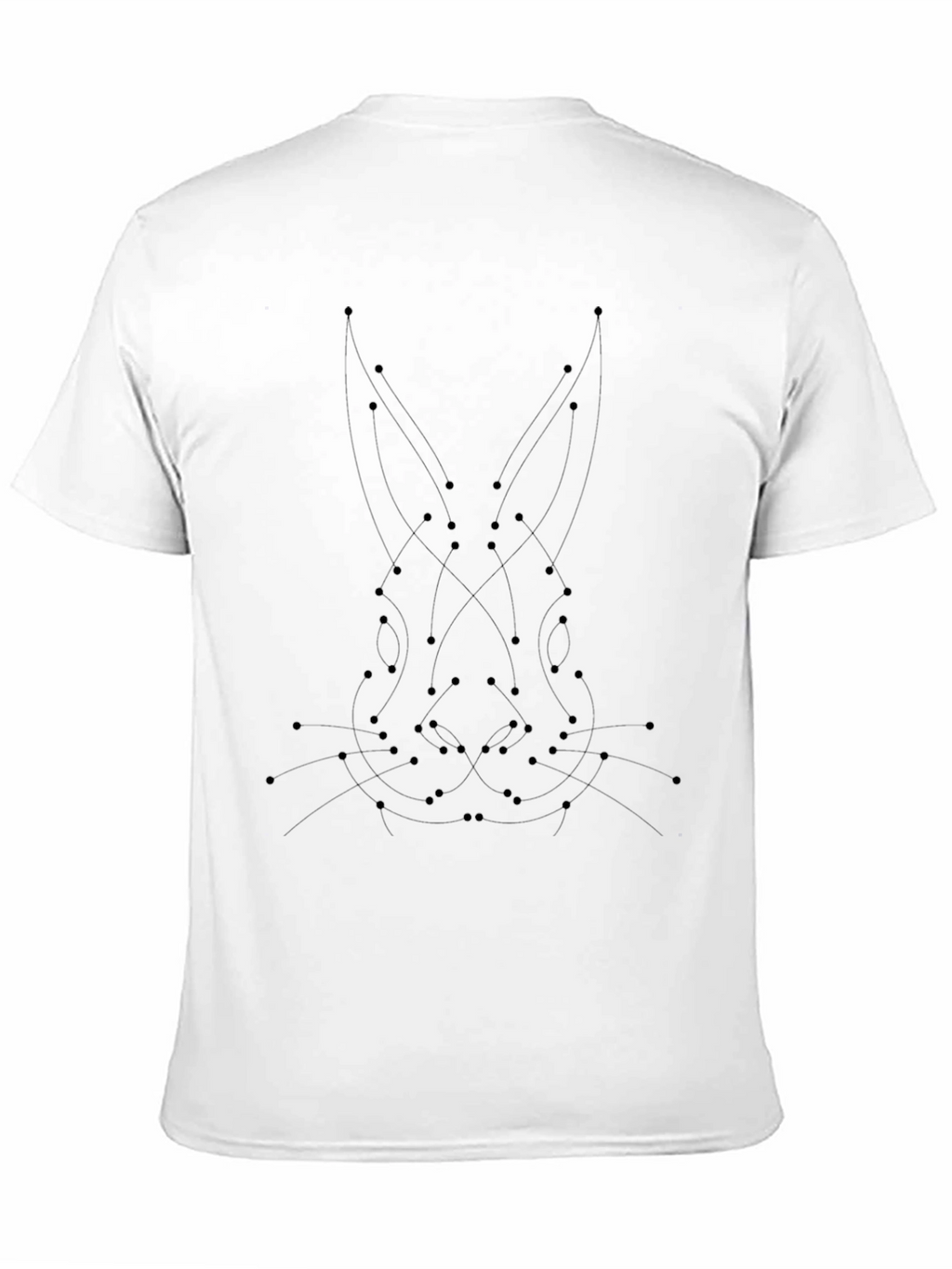 Connect the Dots Rabbit Graphic Tee - Black