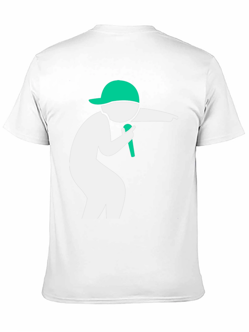 Cool Black T-Shirt with Green Icon Design
